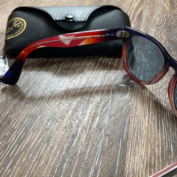 Ray-Ban Black and Red Sunglasses - Picture 3 of 12